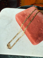 Load image into Gallery viewer, Italian Gold Vermeil Figaro Chain 20”
