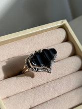 Load image into Gallery viewer, Black Bat Sterling Silver Ring Size 8.75

