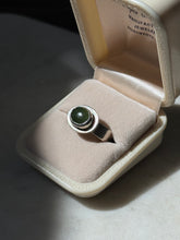 Load image into Gallery viewer, Vintage Jade Sterling Silver Ring Size 7.5
