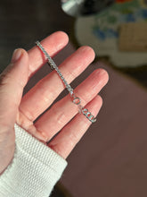 Load image into Gallery viewer, Sterling Half Cuban Half Tennis Bracelet
