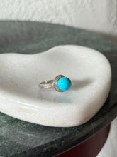 Load image into Gallery viewer, Sleeping Beauty Turquoise Sterling Silver Ring Size 7.25
