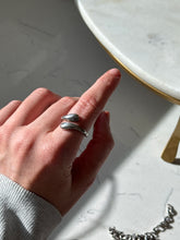 Load image into Gallery viewer, Vintage Sterling Silver Bypass Ring Size 8
