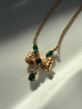 Load image into Gallery viewer, Vintage 12k Gold Fill Bow Necklace 19”
