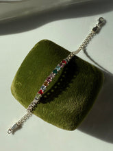 Load image into Gallery viewer, Rainbow Sterling Silver Bracelet 7”
