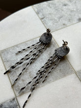 Load image into Gallery viewer, Vintage Sterling Silver Twisted Drop Earrings
