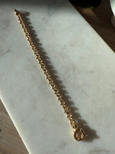 Load image into Gallery viewer, Vintage 14k Gold Bracelet w/ Sailor Bolt Clasp 7.25”

