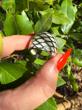 Load image into Gallery viewer, Sterling &amp; Resin Dome Ring Size 6.25
