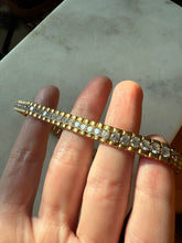 Load image into Gallery viewer, Gold Vermeil CZ Tennis Bracelet 8”
