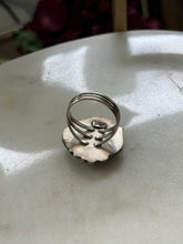 Load image into Gallery viewer, Yellow Larch Chunky Turquoise Sterling Silver Ring Size 13
