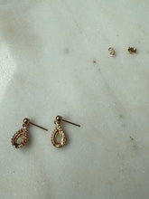 Load image into Gallery viewer, Opal 14k Gold Push Back Dangle Earrings
