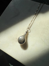 Load image into Gallery viewer, Vintage Etched Sterling Silver Perfume Bottle Necklace 20”
