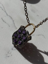 Load image into Gallery viewer, Amethyst Two-Tone Sterling Necklace
