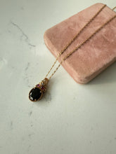 Load image into Gallery viewer, Tourmaline Gold Vermeil Necklace 18”
