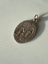 Load image into Gallery viewer, Antique French Silver Enamel Mother Mary Charm
