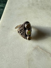 Load image into Gallery viewer, Opal &amp; Citrine Sterling Silver Ring Size 7.75
