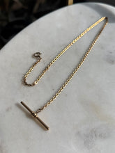 Load image into Gallery viewer, Midcentury Gold Fill Watch Chain w/ T-Bar
