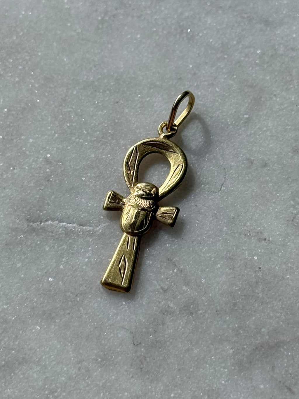Egyptian Ankh 18k Gold Pendant