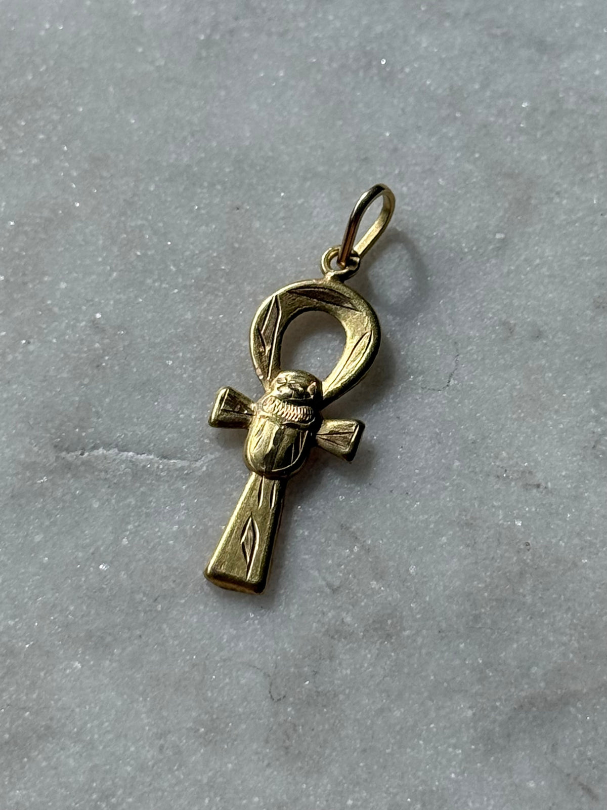 Egyptian Ankh 18k Gold Pendant