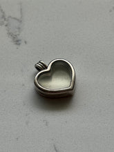 Load image into Gallery viewer, Sterling &amp; Glass Heart Locket Pendant
