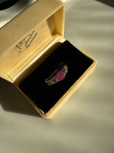 Load image into Gallery viewer, y2k Ruby Sterling Silver Ring Size 7.25
