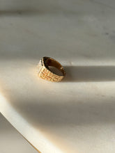 Load image into Gallery viewer, Vintage Natural Diamond Square 14k Gold Ring Size 4.75
