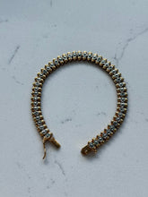 Load image into Gallery viewer, Gold Vermeil CZ Tennis Bracelet 7”

