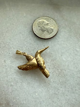 Load image into Gallery viewer, Hummingbird 14k Gold Pendant
