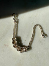 Load image into Gallery viewer, Celestial Slider Charm Sterling Silver Bracelet 6.75”
