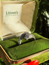 Load image into Gallery viewer, Dual Panther CZ Sterling Silver Ring Size 7
