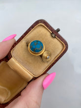 Load image into Gallery viewer, Turquoise Gold Vermeil Ring
