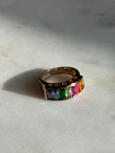 Load image into Gallery viewer, Multicolor Gold Vermeil Ring Size 9
