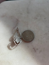 Load image into Gallery viewer, Vintage Black Onyx Spider Sterling Silver Charm
