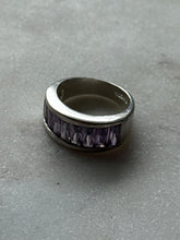 Load image into Gallery viewer, Vintage Amethyst Sterling Ring Size 8

