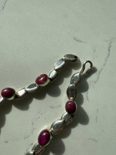 Load image into Gallery viewer, Ruby Cabochon Sterling Silver Necklace

