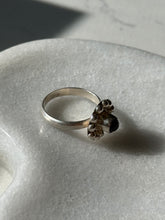 Load image into Gallery viewer, Garnet Cabochon Sterling Silver Ring Size 7
