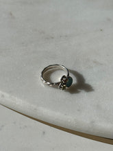 Load image into Gallery viewer, Vintage Sterling Silver Opal, Citrine &amp; Peridot Ring Size 5
