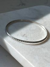 Load image into Gallery viewer, Vintage Sterling Silver Thin Bangle Bracelet
