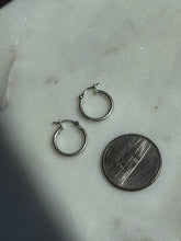 Load image into Gallery viewer, Vintage Mini Sterling Hoops
