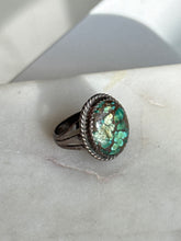 Load image into Gallery viewer, Turquoise Sterling Silver Ring Size 5.25
