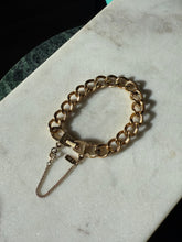 Load image into Gallery viewer, Monet Vintage Gold Plated Curb Link Bracelet 6.5”
