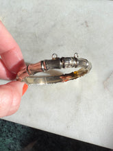 Load image into Gallery viewer, Vintage Birmingham Sterling Silver Bamboo Bangle Bracelet 6.5”
