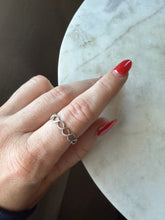 Load image into Gallery viewer, Sterling Silver Braided Ring Size 6.5
