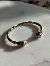 Load image into Gallery viewer, Lion Head Viking Sterling Cuff Bracelet
