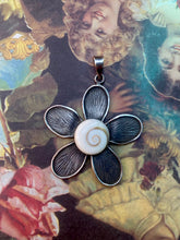 Load image into Gallery viewer, Vintage Sterling Silver Flower Pendant
