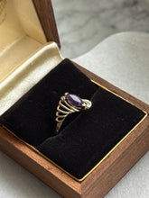 Load image into Gallery viewer, Amethyst 10k Solid Yellow Gold Ring Size 6
