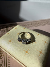 Load image into Gallery viewer, Garnet &amp; Moonstone Sterling Silver Ring Size 7
