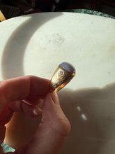 Load image into Gallery viewer, Star Sapphire &amp; Diamond 14k Yellow Gold Ring Size 8
