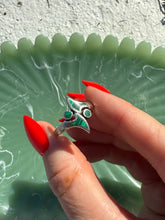 Load image into Gallery viewer, Malachite Sterling Silver Ring Size 9.5
