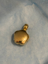 Load image into Gallery viewer, Puffy Blue &amp; White Flower 18k Gold Charm
