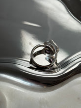 Load image into Gallery viewer, Amethyst Solid Sterling Bypass Ring Size 7.75
